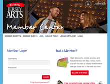 Tablet Screenshot of members.jerseyarts.com