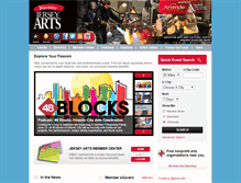 Tablet Screenshot of jerseyarts.com